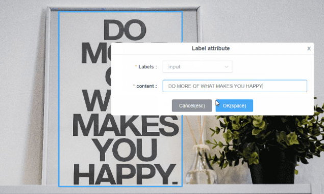 Annotation de données OCR
